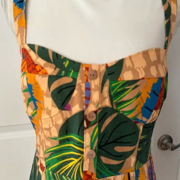 FARM Rio. Sand Painted Toucans Mini Dress Small - Picture 13 of 15